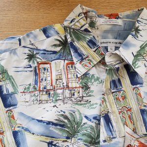 Pierre Cardin Caribbean Resort Shirt Camp Retro L EUC